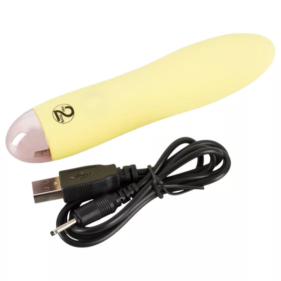 Cuties Mini Yellow - Rechargeable Silicone Vibrator (Yellow)