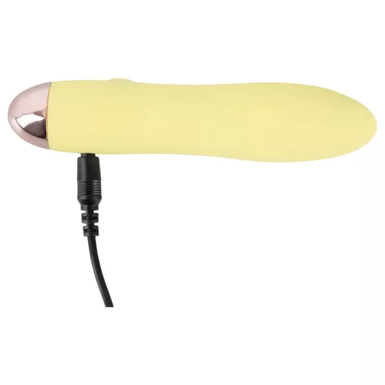 Cuties Mini Yellow - Rechargeable Silicone Vibrator (Yellow)