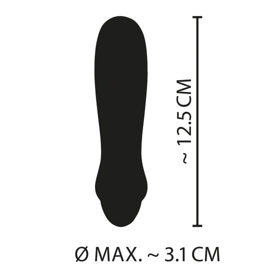 Cuties Mini Purple - Rechargeable Silicone Wand Vibrator (Purple)