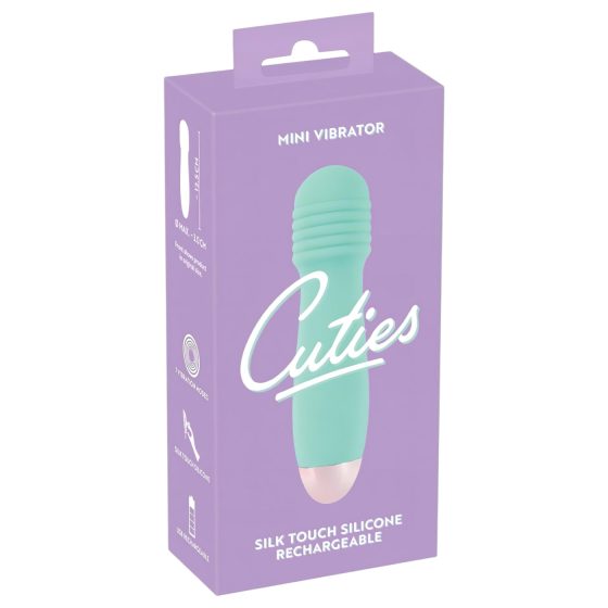 Cuties Mini Wand - Rechargeable Mini Massager Vibrator (Green)