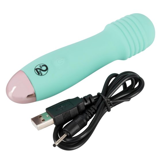 Cuties Mini Wand - Rechargeable Mini Massager Vibrator (Green)