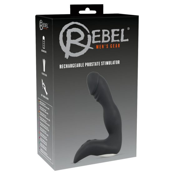 Rebel - Rechargeable Prostate Massager with Shaft (Black)