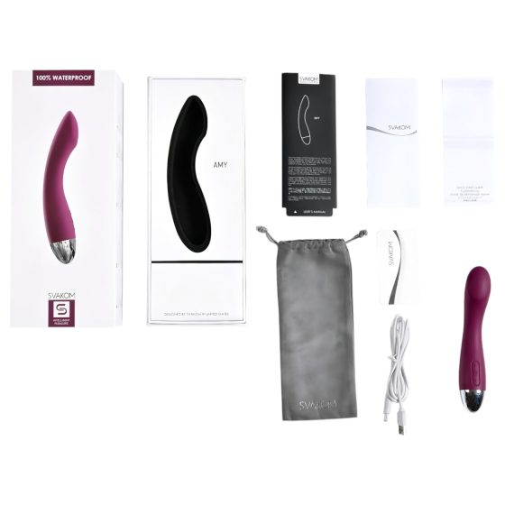 Svakom Amy - Rechargeable G-Spot Vibrator (Purple)