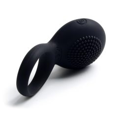   Svakom Tyler - Rechargeable Waterproof Vibrating Cock Ring (Black)