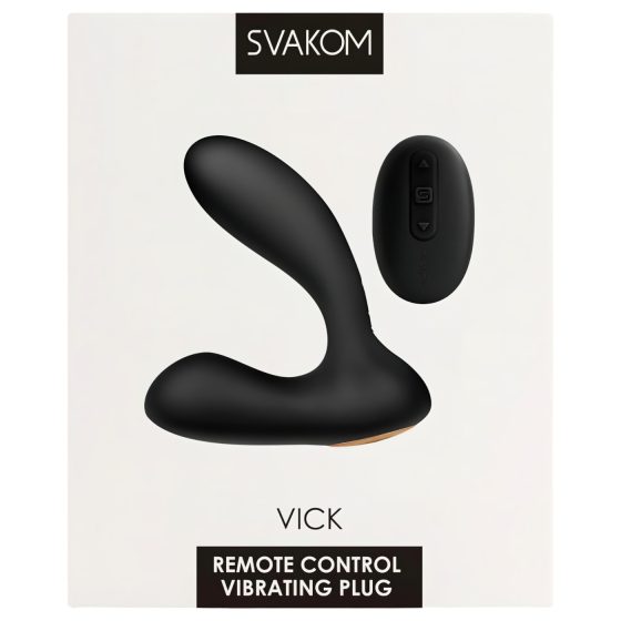Svakom Vick - Waterproof Prostate & G-Spot Vibrator (Black)