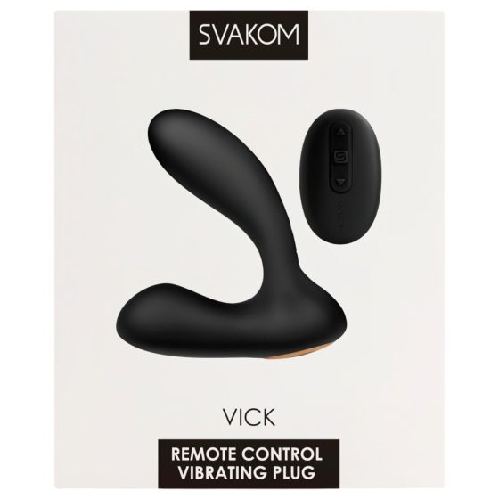 Svakom Vick - Waterproof Prostate & G-Spot Vibrator (Black)