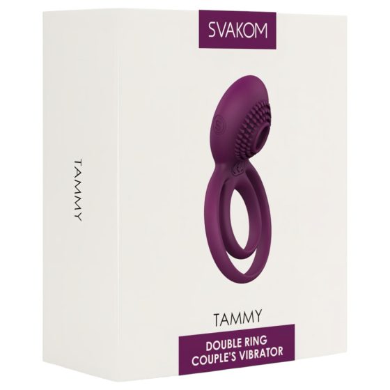 Svakom Tammy - Rechargeable Vibrating Ring for Intimate Pleasure (Purple)