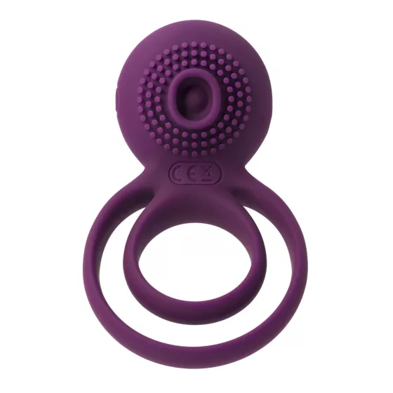 Svakom Tammy - Rechargeable Vibrating Penis Ring & Testicle Massager (Purple)