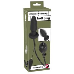 You2Toys - Pumpable anal dilator vibrator (black)