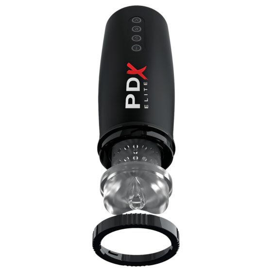 PDX Elite Moto Bator 2 - Suction & Motion Male Stroker (Black)