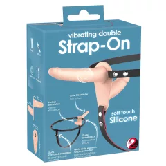 You2Toys - Strap-On - Double Vibrator (Natural)