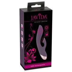 Javida - Waterproof Vibrator with Clitoral Suction (Purple)