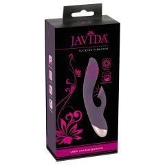 Javida - Waterproof Vibrator with Clitoral Suction (Purple)