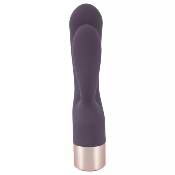 You2Toys Elegant Rechargeable Dual Vibrator with Clitoral Arm (Purple)