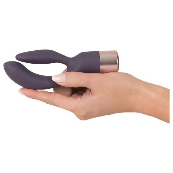 You2Toys Elegant Rechargeable Dual Vibrator with Clitoral Arm (Purple)