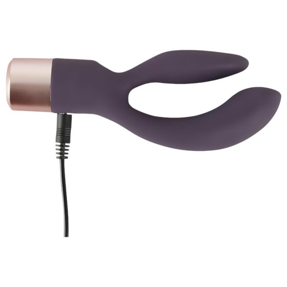 You2Toys Elegant Rechargeable Dual Vibrator with Clitoral Arm (Purple)