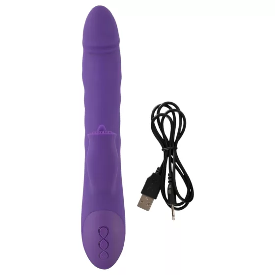Smile Pearl - Pearl-textured Vibrator (Purple)