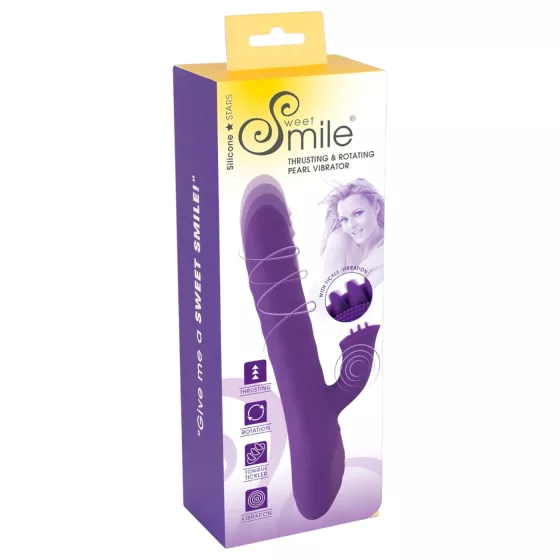 Smile Pearl - Pearl-textured Vibrator (Purple)
