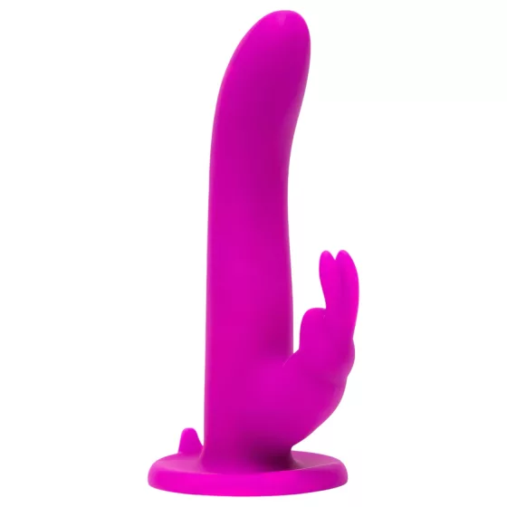 Happyrabbit Strap-On - rabbit-style strap-on vibrator with clitoral arm (purple)
