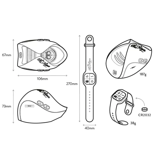 Hot Octopuss Pulse Solo Lux - Wireless Male Massager (Black)