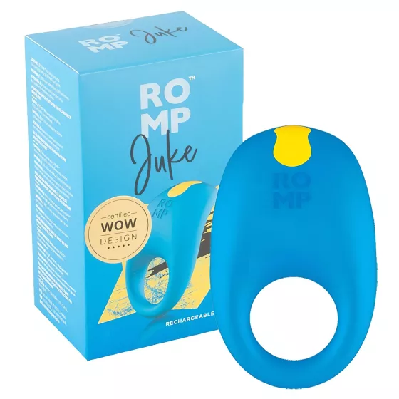 ROMP Juke - Waterproof Vibrating Penis Ring (Blue)