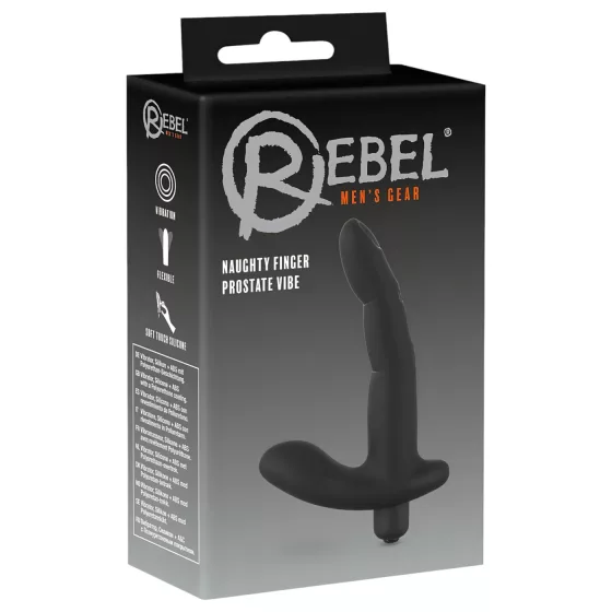 Rebel Naughty Finger - Black Prostate Massager Vibrator