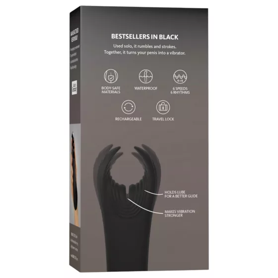 Fun Factory Manta - glans vibrator (black)