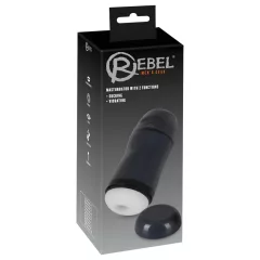 Rebel - 2-in-1 Suction & Vibration Stroker (Black)
