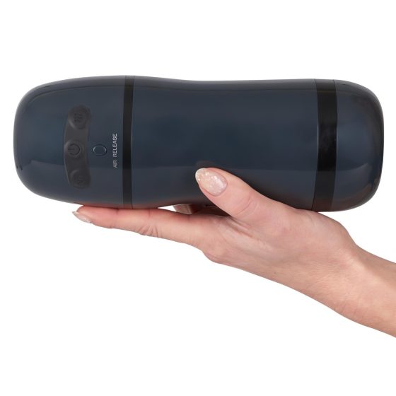 Rebel - 2-in-1 Suction & Vibration Stroker (Black)