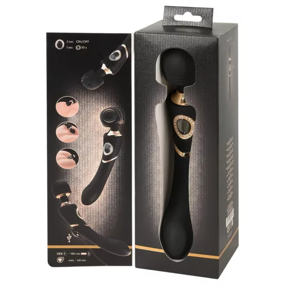 Cleopatra Rechargeable Waterproof Massager Vibrator (Black)
