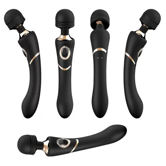 Cleopatra Rechargeable Waterproof Massager Vibrator (Black)