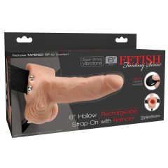 Fetish Strap-On 6 - Adjustable Hollow Vibrator (Natural)