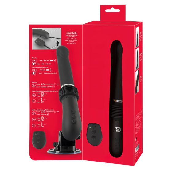 You2Toys RC Thrusting Machine 2.0 - Rechargeable Vibrator (Black)