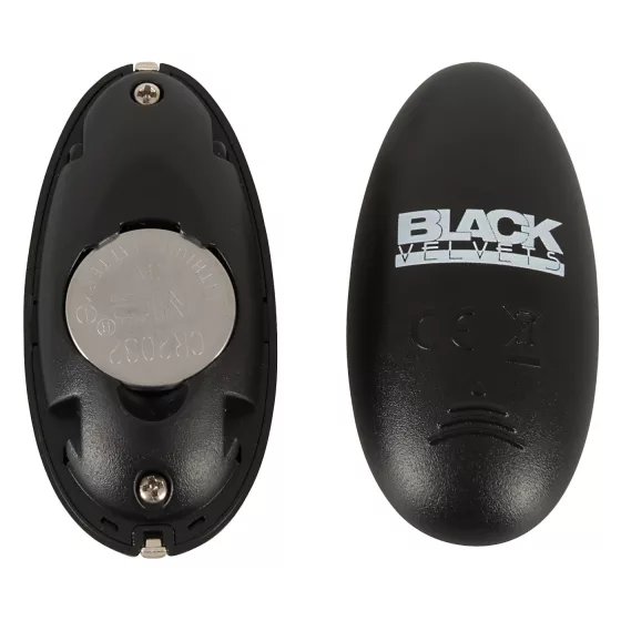 Black Velvets - rechargeable thrusting anal vibrator (black)