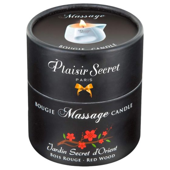 Plaisirs Secrets Red Wood - Massage Candle (80ml)