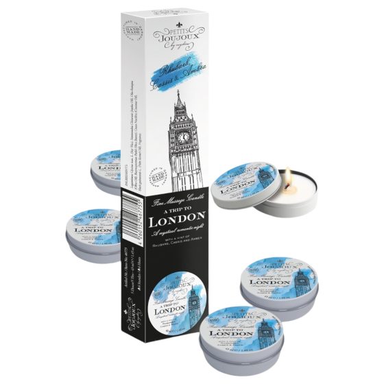 Petits Joujoux London Massage Candle - Rhubarb & Amber (5x43ml)