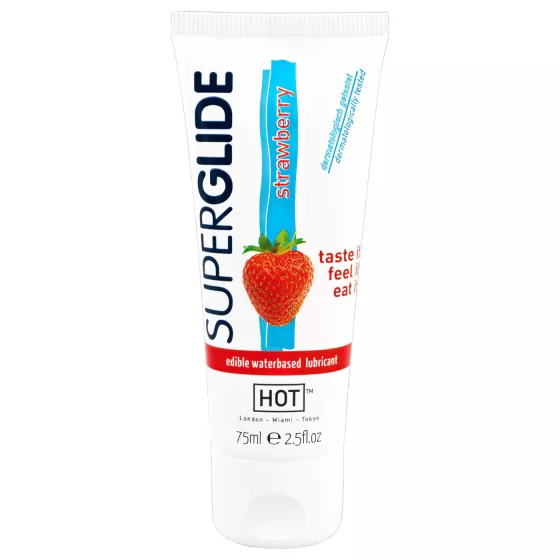 HOT Superglide Strawberry Edible Lubricant (75ml)
