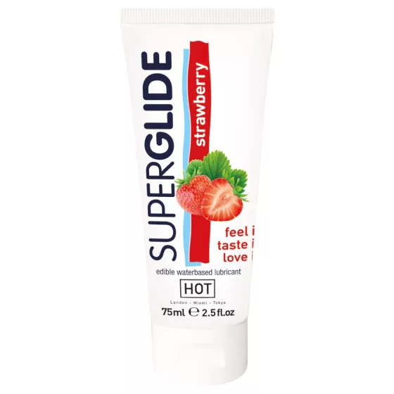 HOT Superglide Strawberry Edible Lubricant (75ml)