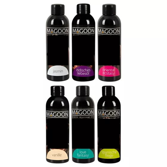 Magoon Massage Oil Set (6 bottles, 100ml each)