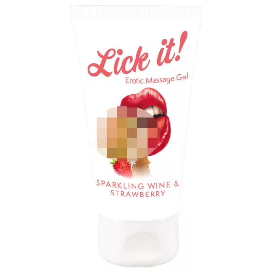 Lick it! - 2in1 Edible Lubricant - Champagne-Strawberry (50ml)