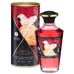Shunga - Warming Massage Oil - Champagne Strawberry (100ml)