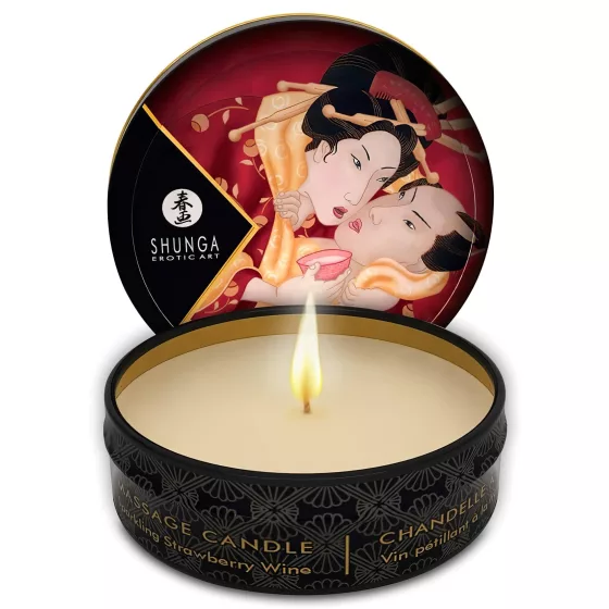 Shunga - Strawberry Massage Candle (30ml)