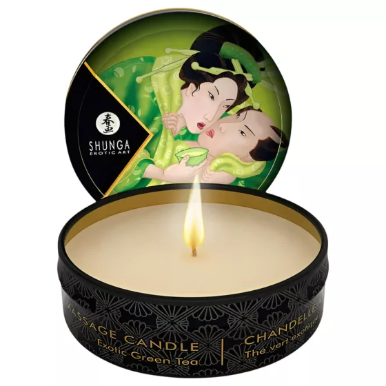 Shunga - Green Tea Massage Candle (30ml)