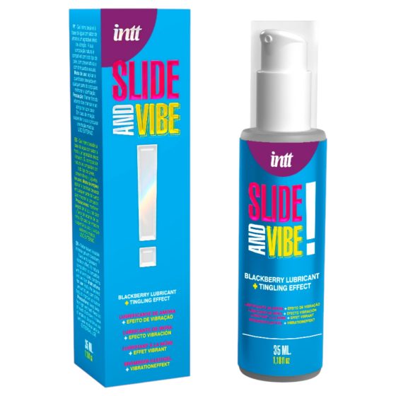 Intt - edible, tingling intimate lubricant gel - blackberry (35ml)
