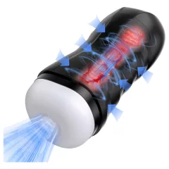 AlvUp - suction and vibrating masturbator (black)