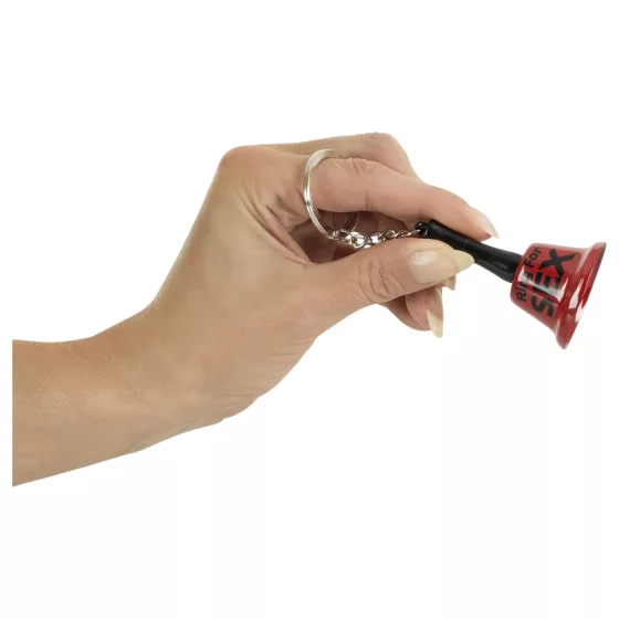 “Sex invitation keyring bell”