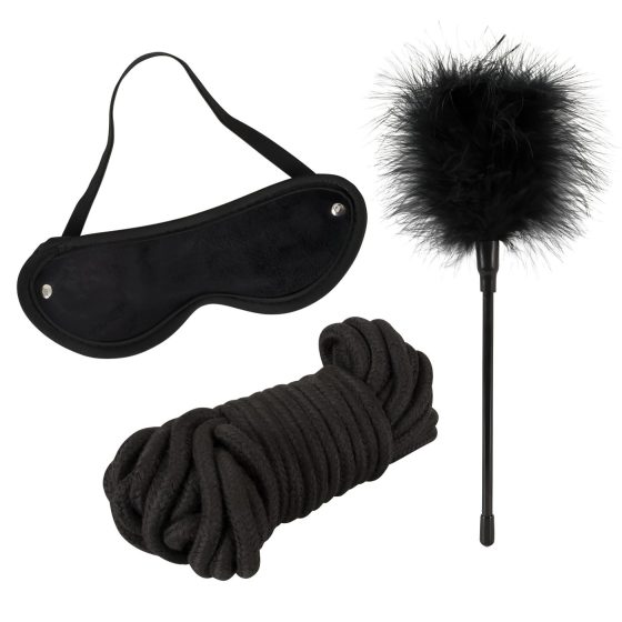 Master & Sub - Bondage Play Set (Brown-Black)