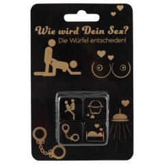 Black Sexy Dice Set - Set of 4