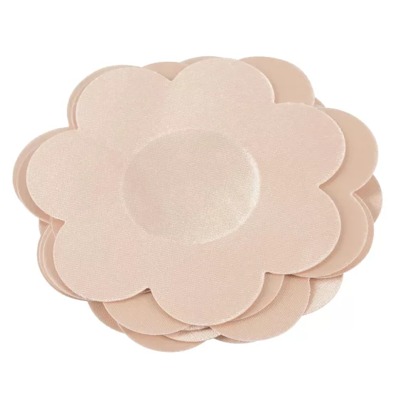 Cottelli Flower Nipple Covers - Nude (Pack of 12)