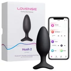   Lovense Hush 2 S - App-controlled anal vibrator (38 mm, black)